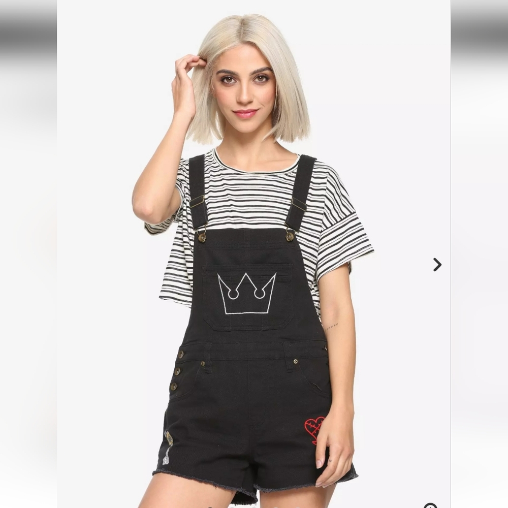 New Disney Kingdom Hearts III Shortalls NWT